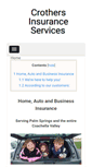 Mobile Screenshot of crothersinsuranceservices.com